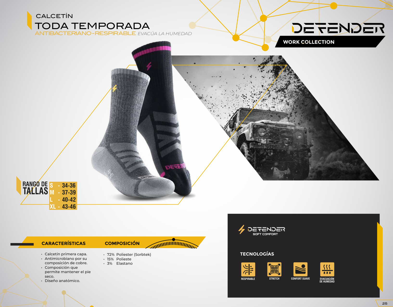 Defender Calcetín Toda Temporada